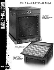 H-D® Dark Custom™ 3 in1 game and storage table